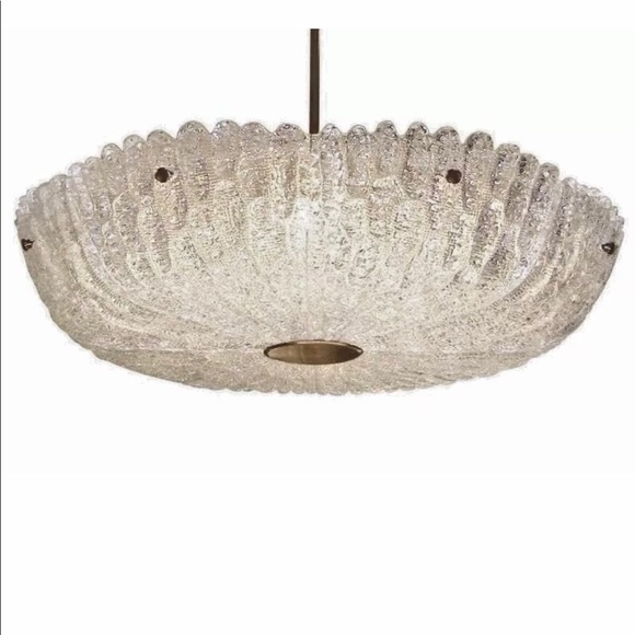 Large Swedish Orrefors Glass “Embassy” Chandelier - Picture 8 of 8